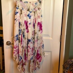 Free People handkerchief skirt.